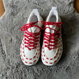 Bottega Veneta Mens Leather White  Sneakers